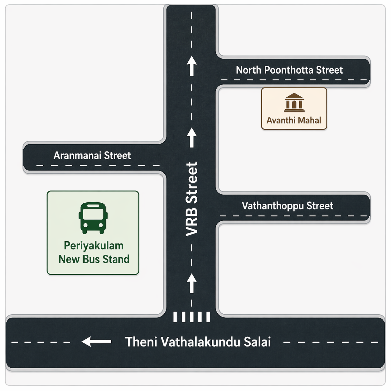Avanti Mahal Road Map